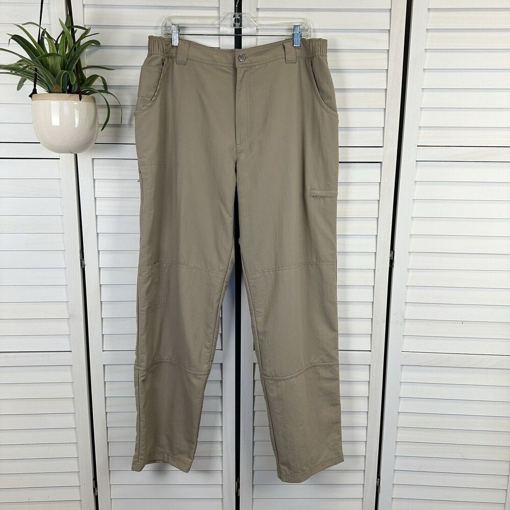 RailRiders‎ Nylon Fleece 3/4 Lined Tan Hiking Outdoor Pants Mens Size XL